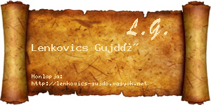 Lenkovics Gujdó névjegykártya